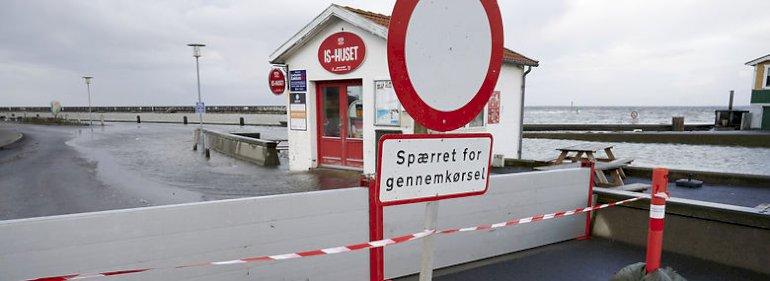  Dæmning ved Skjern og højvandsmur på Mors står sin prøve