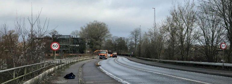 Ny sluse med vejr-radar på vej ved Bygholm Sø i Horsens