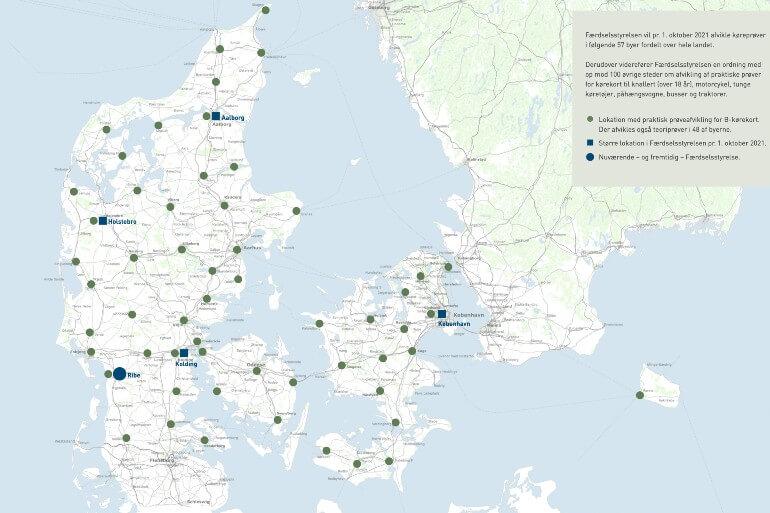 Styrelse overtager kørekort og holder stort set fast i samme byer