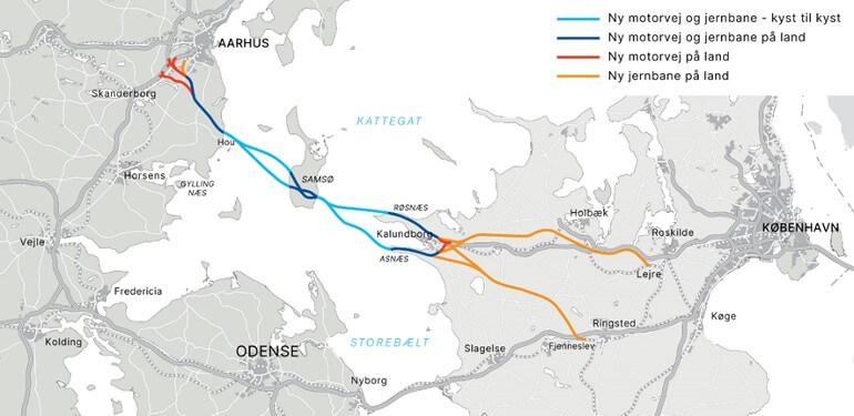 Motorvejsløsninger uden om Samsø nu skåret fra