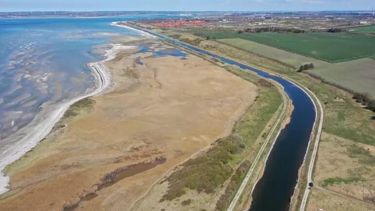 Blåt stempel til at genoprette historisk kanal