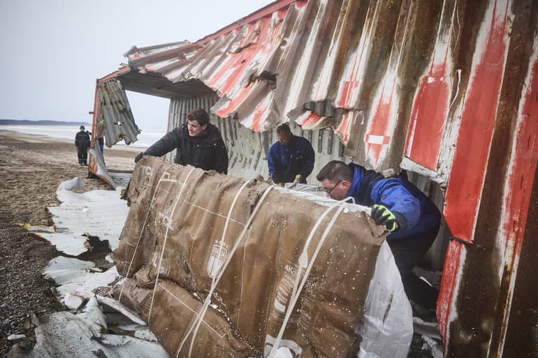 Heunicke: Der er ikke farligt gods i tabte containere