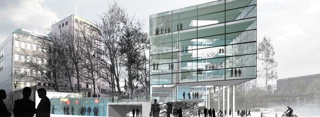 Multifunktionelt og transparent nyt rådhus