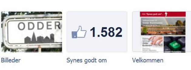 Odder har relativt flest Facebook-venner 