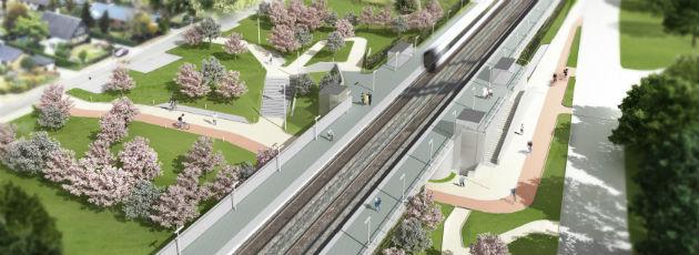 Langeskov Station kører langt fra på skinner