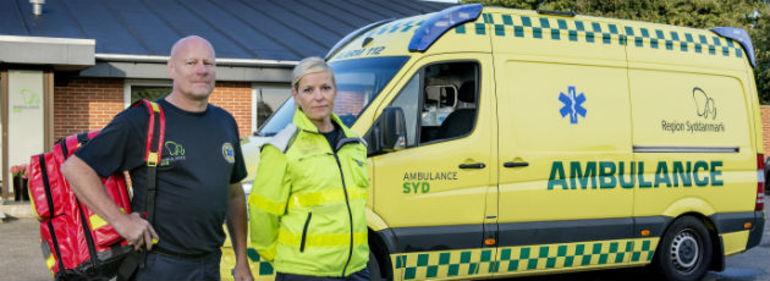 Slut med at tape Bios over: Ambulance Syd får eget logo