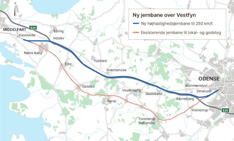 Nu starter anlæg af ny jernbane over Vestfyn